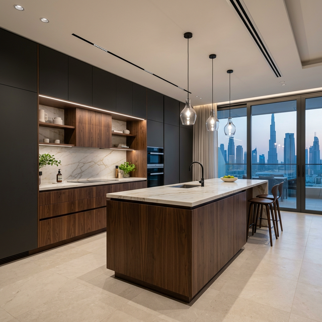Luxury kitchen cabinets Dubai